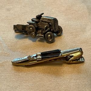 Craftsman Riding Lawnmower and Hedge Clippers Tie Clips